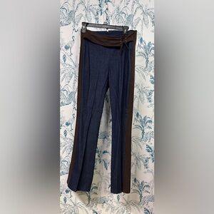 Stylish Blue and Brown Women's Pants